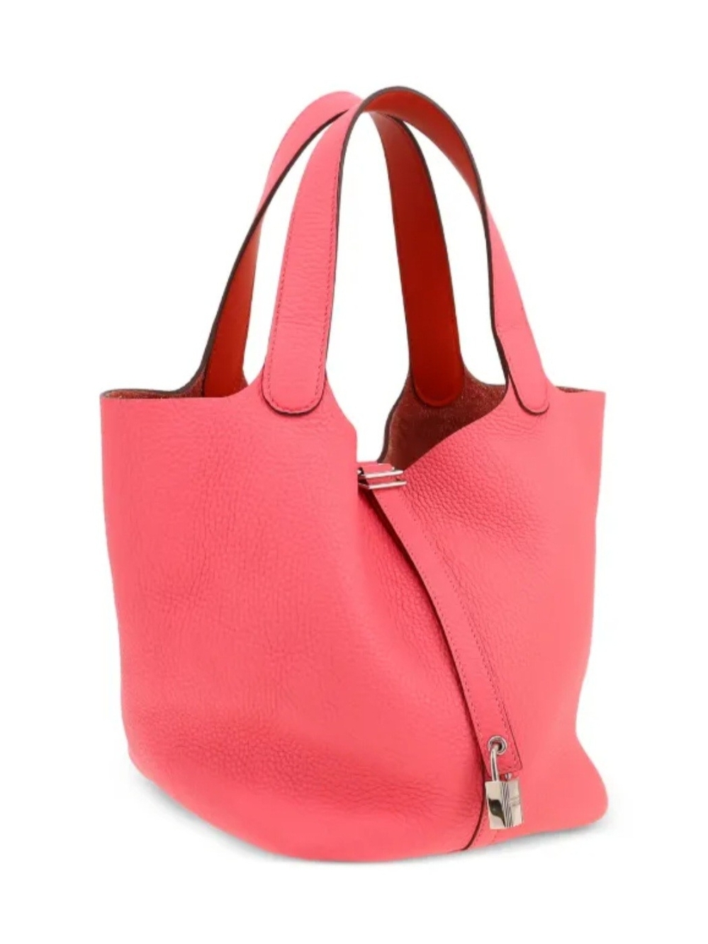 Women's Coral Leather Shoulder Bag